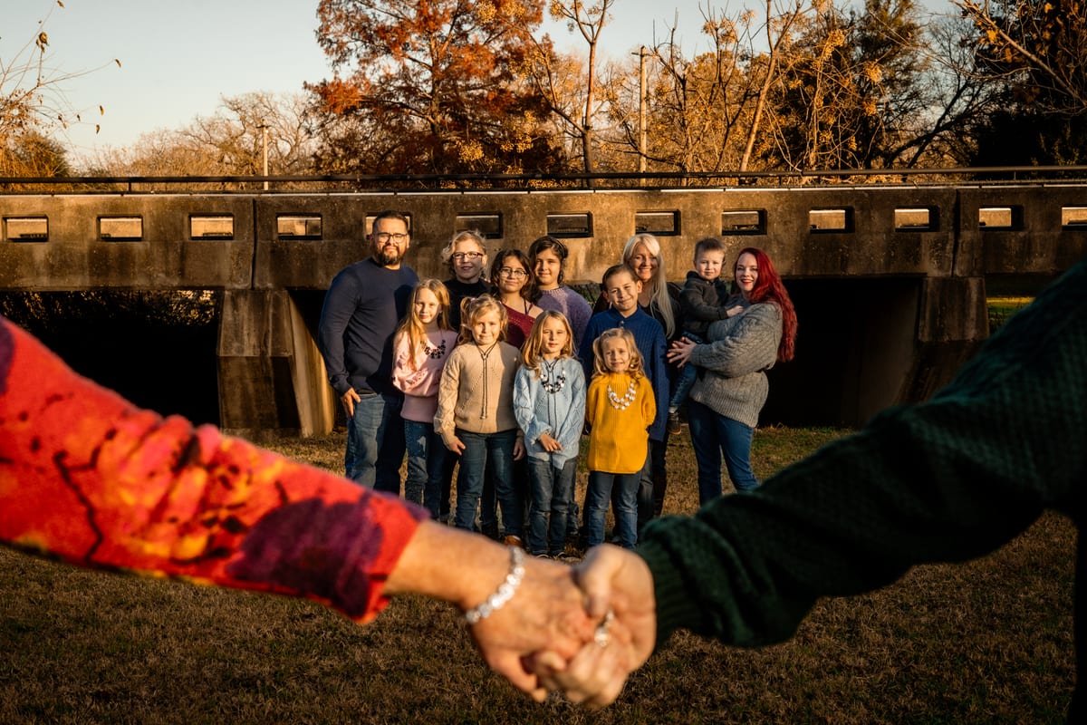 Family portrait session in Central Texas