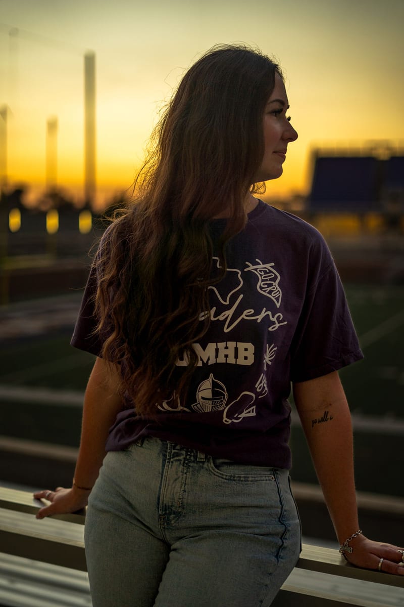 Graduation portrait session at UMHB