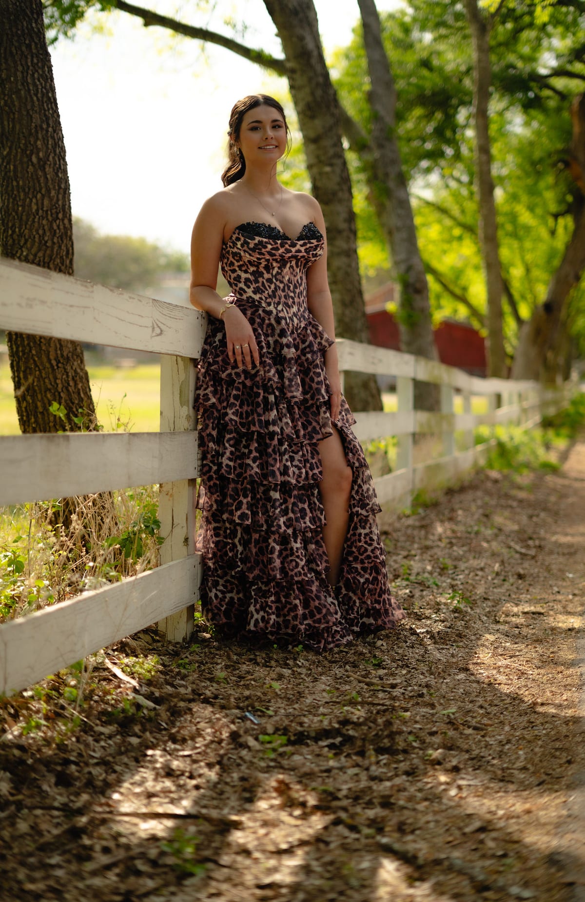 Prom portrait session in Central Texas