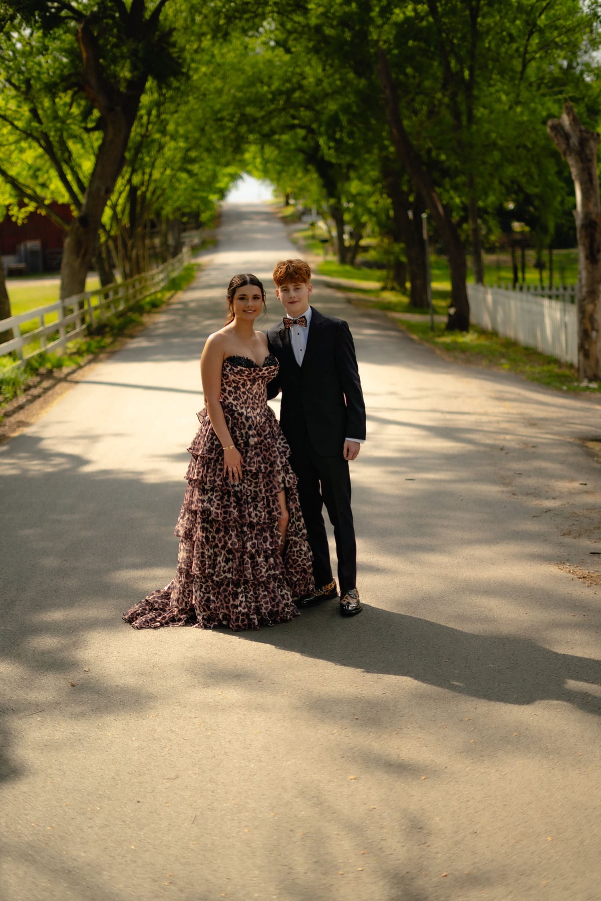 Prom portrait session in Central Texas