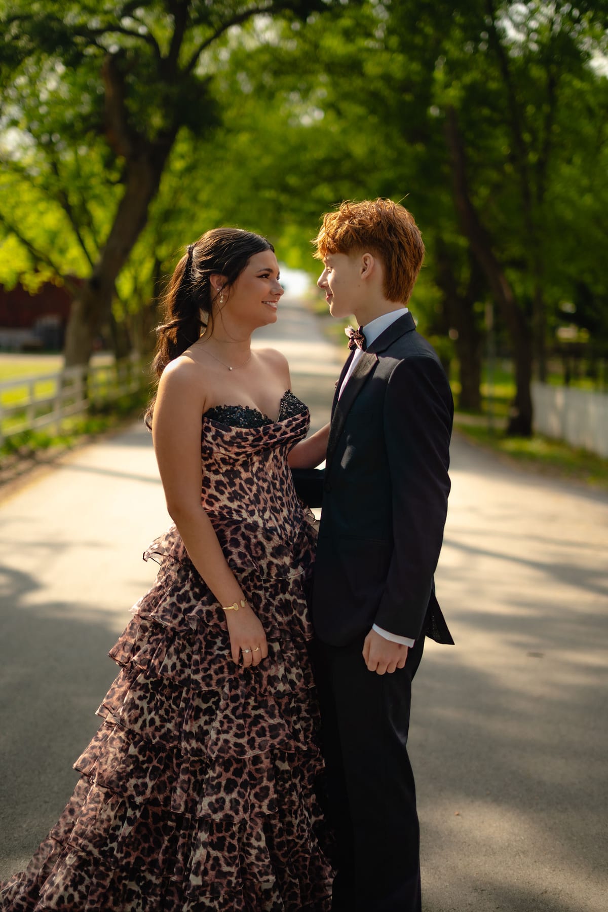 Prom portrait session in Central Texas
