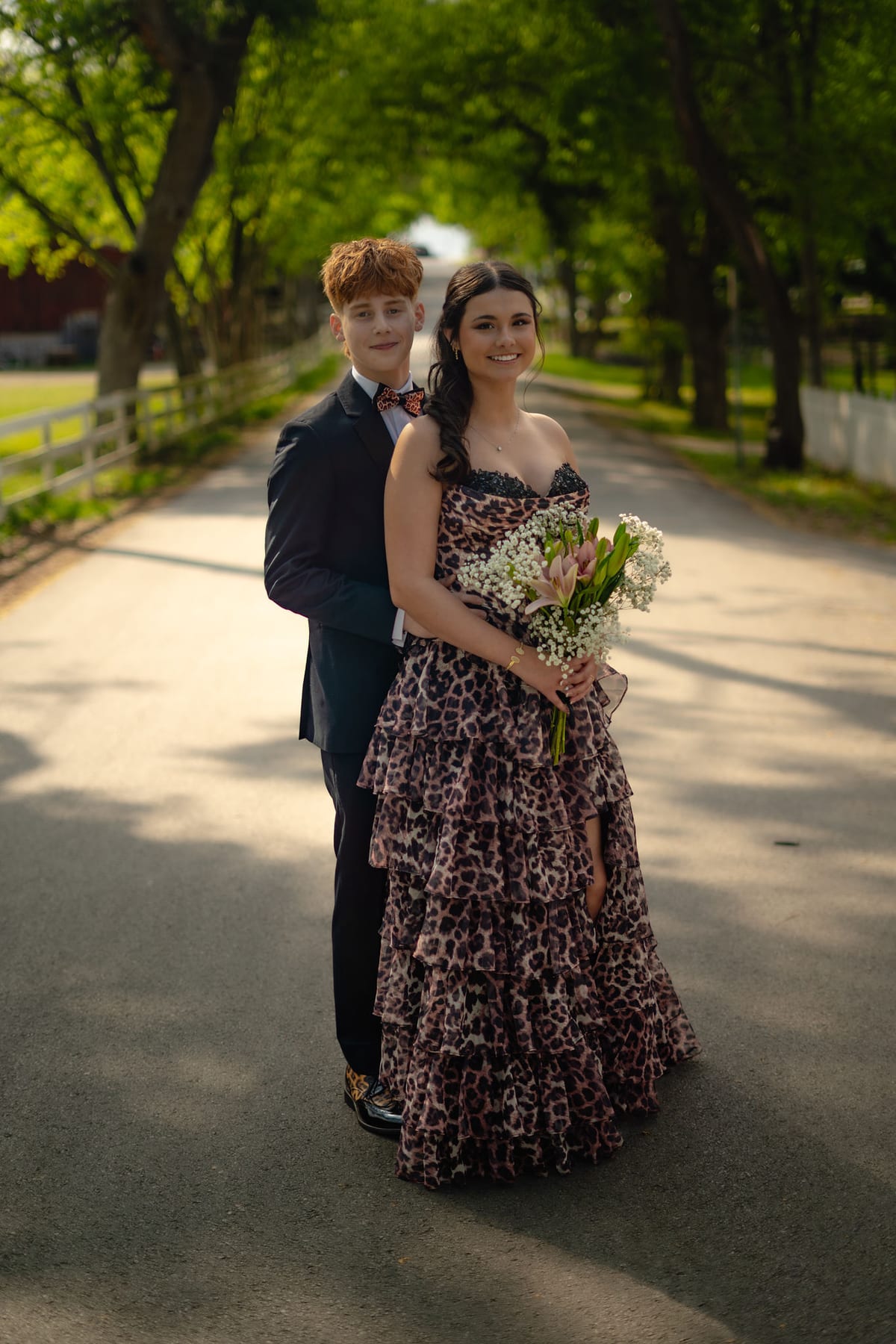 Prom portrait session in Central Texas