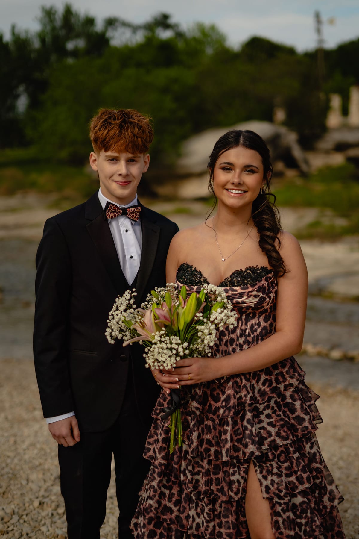 Prom portrait session in Central Texas