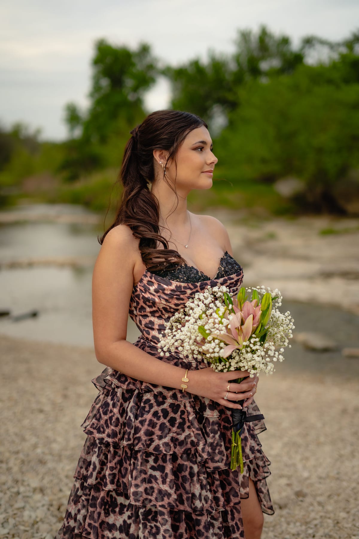 Prom portrait session in Central Texas