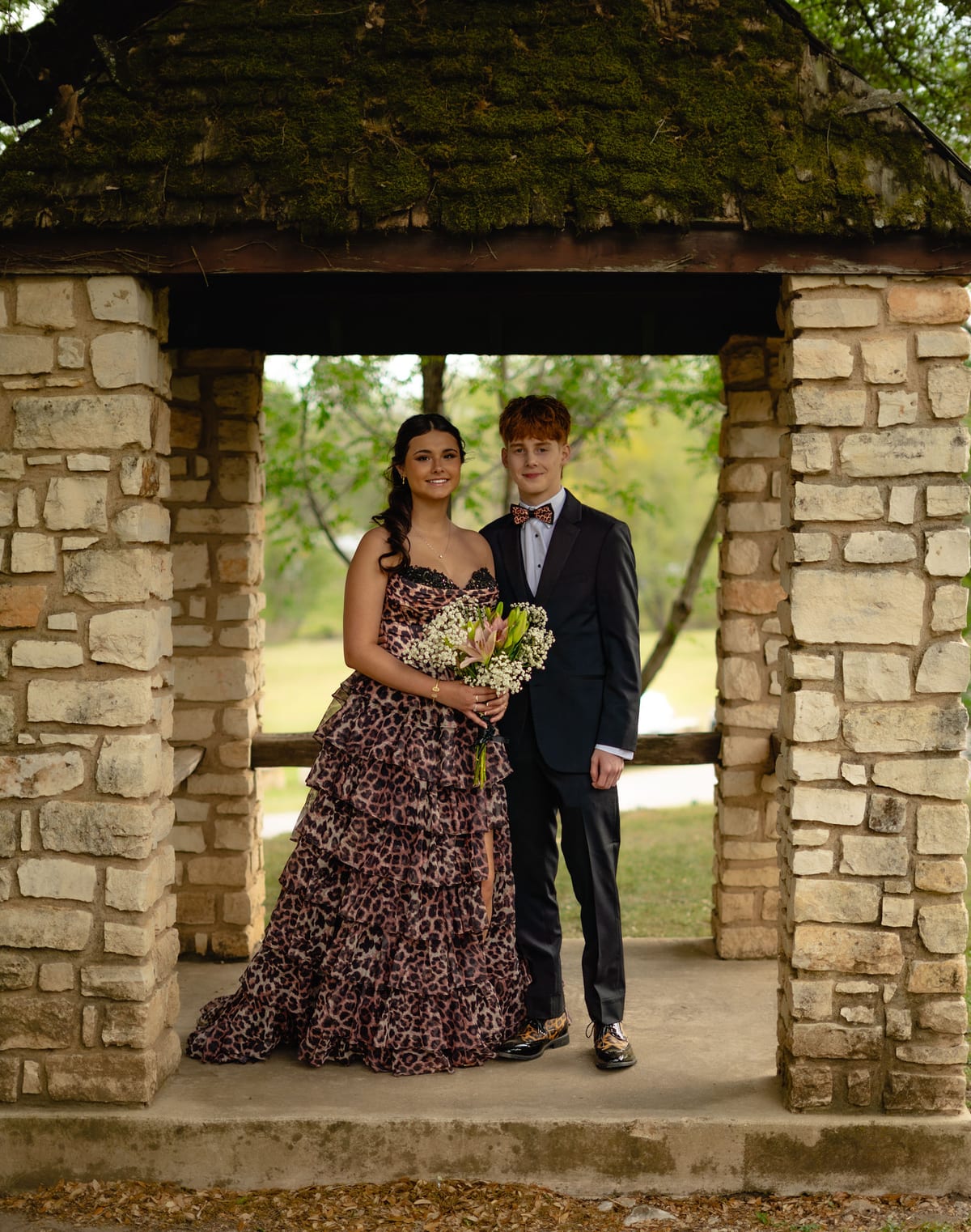 Prom portrait session in Central Texas