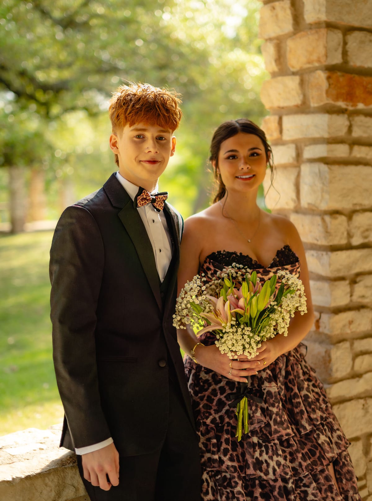 Prom portrait session in Central Texas