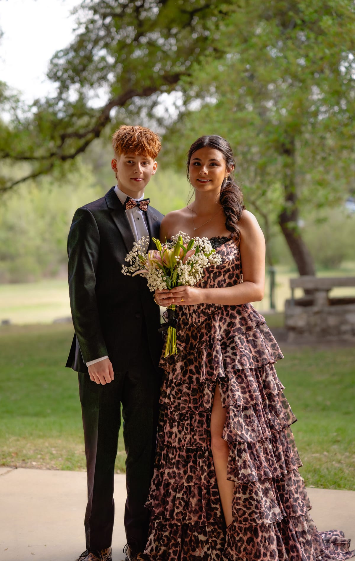 Prom portrait session in Central Texas